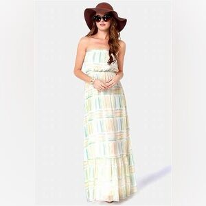 Quiksilver Heat Wave strapless maxi dress NWOT